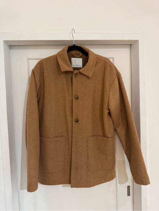 Urban Outfitters Other - Urban Outfitters Men's Camel/Tan Button-Front Wool Jacket